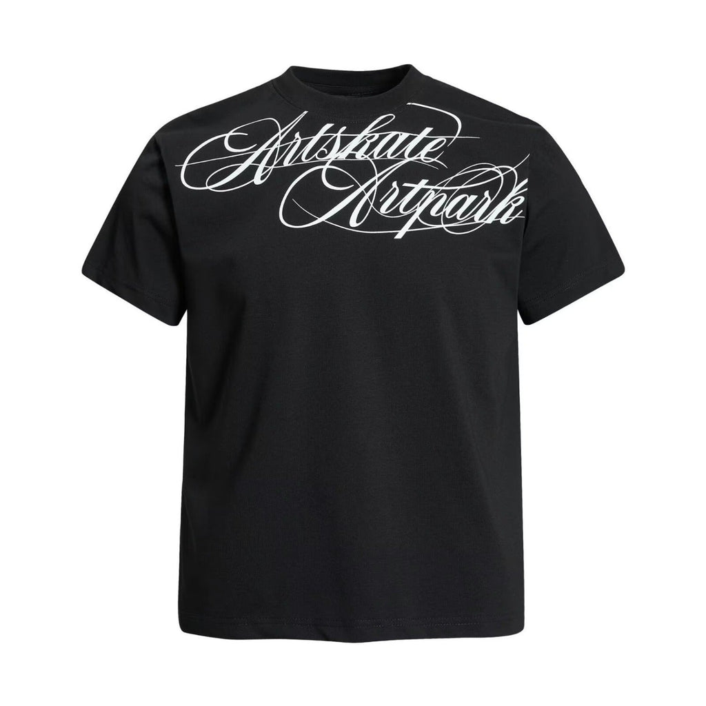 Mens Short-Sleeve T-Shirt With Personalized Letter Print. - Elan Signature