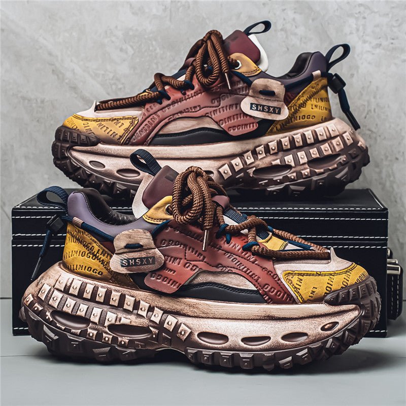 Mens Thick-soled Height-increasing Casual Shoes - Elan Signature