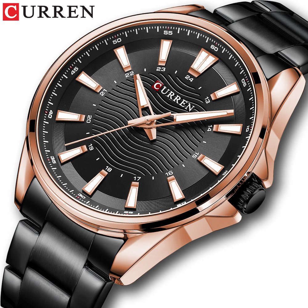 Men's Watch Business Men's Watch Steel Band Watch Quartz Watch - Elan Signature