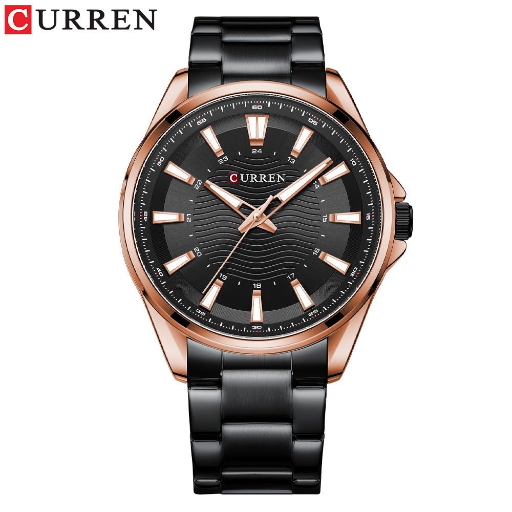 Men's Watch Business Men's Watch Steel Band Watch Quartz Watch - Elan Signature