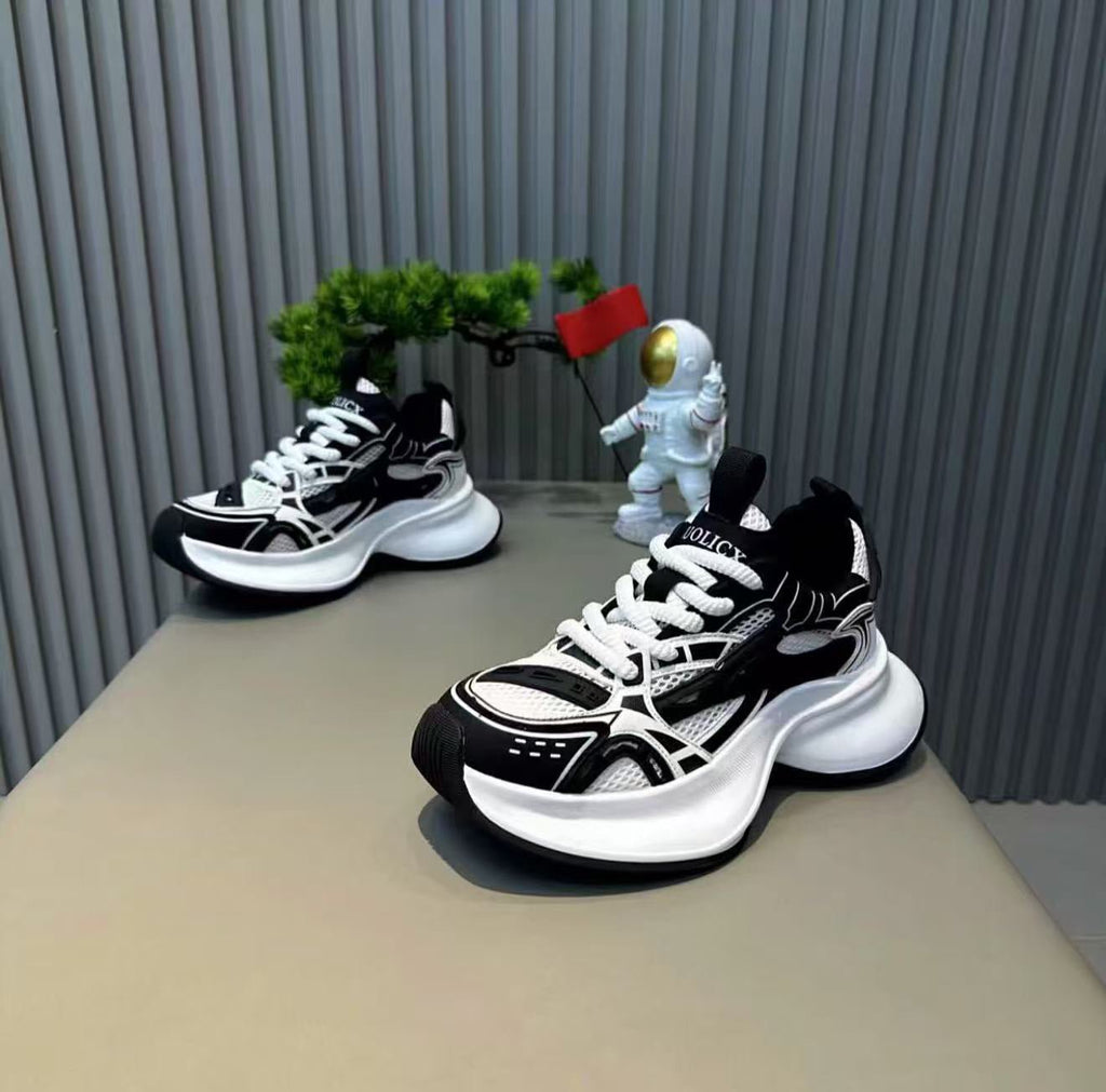 Mesh Breathable Thick-soled Sporty-casual Shoesstylish And Versatiles. - Elan Signature